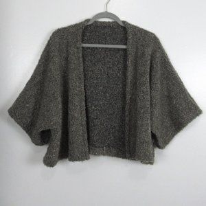 Bryn Walker Wool Blend Boucle Cropped Cardigan Size Small